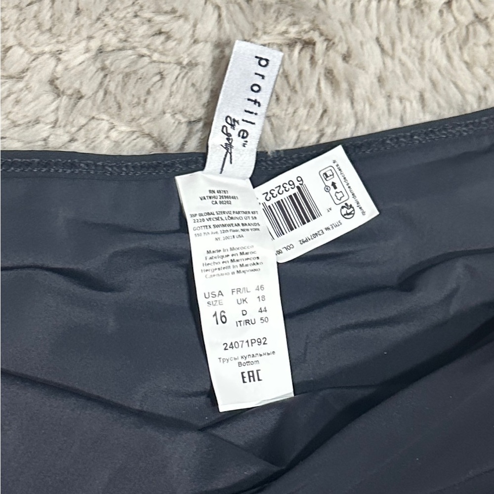 NWT Profile by Gottex Black Skirt with Ruffled Hem - Picture 5 of 6
